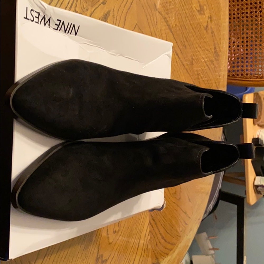 Black suede boots!